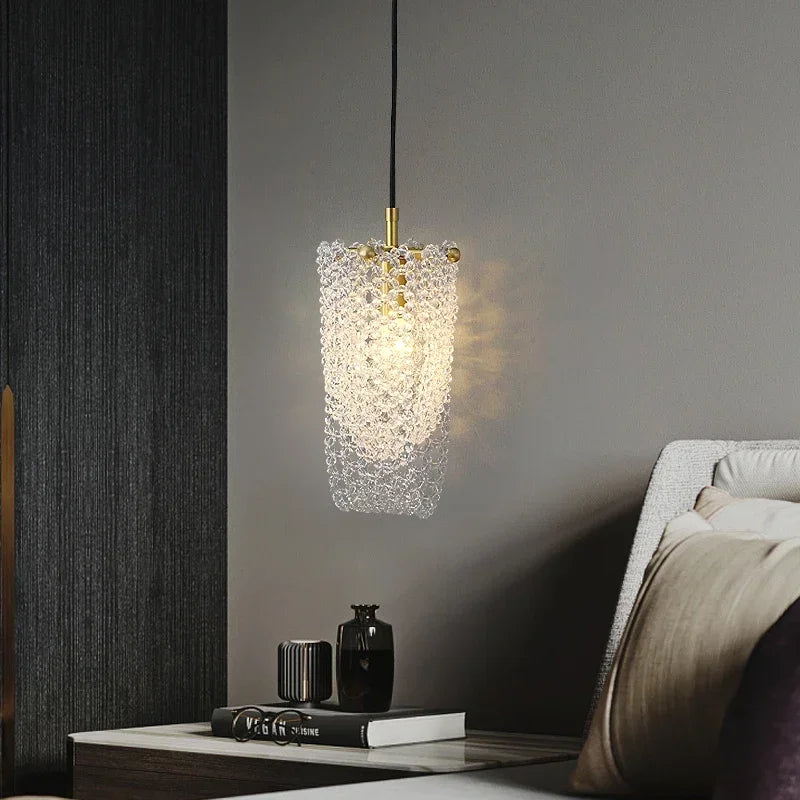 Afralia™ Crystal Tassel Pendant Lamp - Luxury Bedroom and Restaurant Table Light