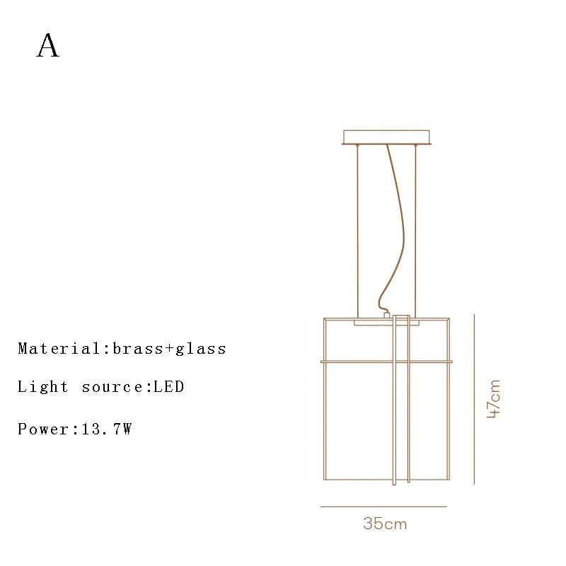 Afralia™ Glass Pendant Light: Modern Italian Design LED Hanging Lamp for Kitchen Island & Bedside