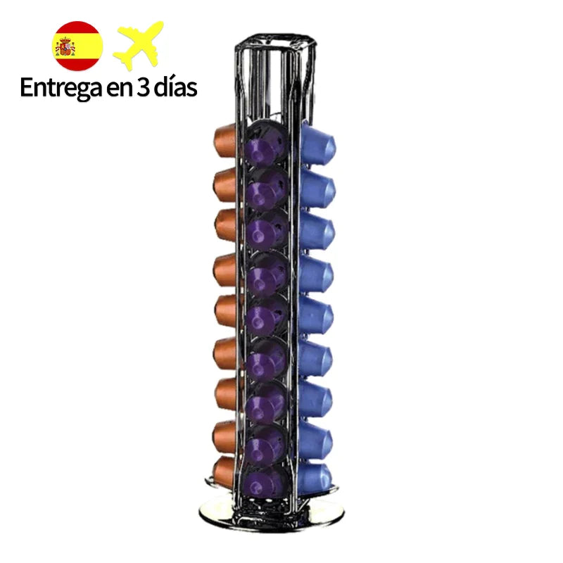 Afralia™ Nespresso Capsule Tower Stand & Holder for Convenient Coffee Storage