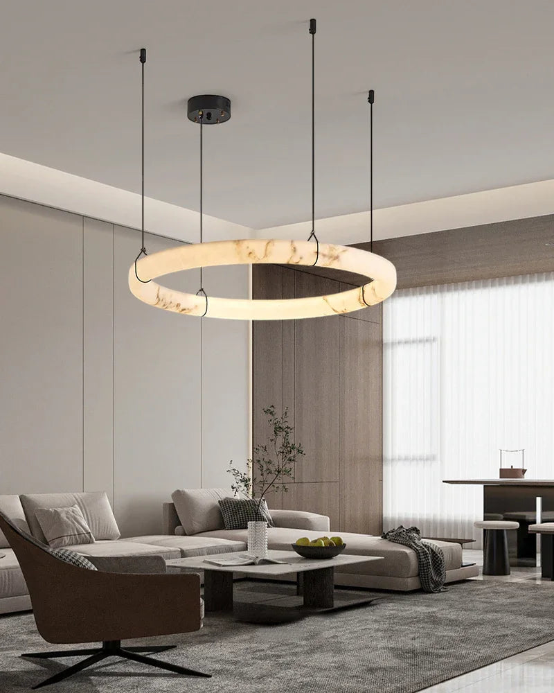 Afralia™ Marble Chandelier Pendant Light for Kitchen Dining Living BedroomLuxury Lighting