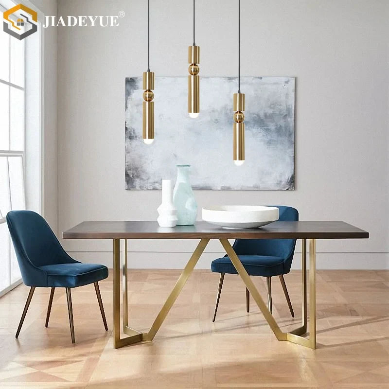 Afralia™ Golden LED Chandelier for Modern Minimalist Living Room, Bedroom, Dining Room