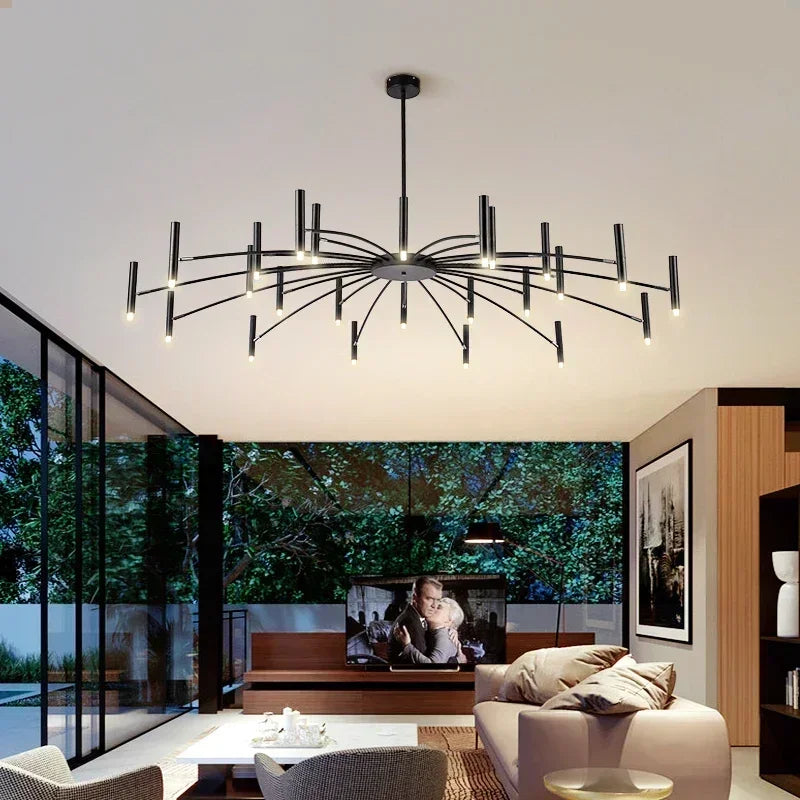 Afralia™ Minimalist LED Ceiling Chandelier for Living Dining Room Decor