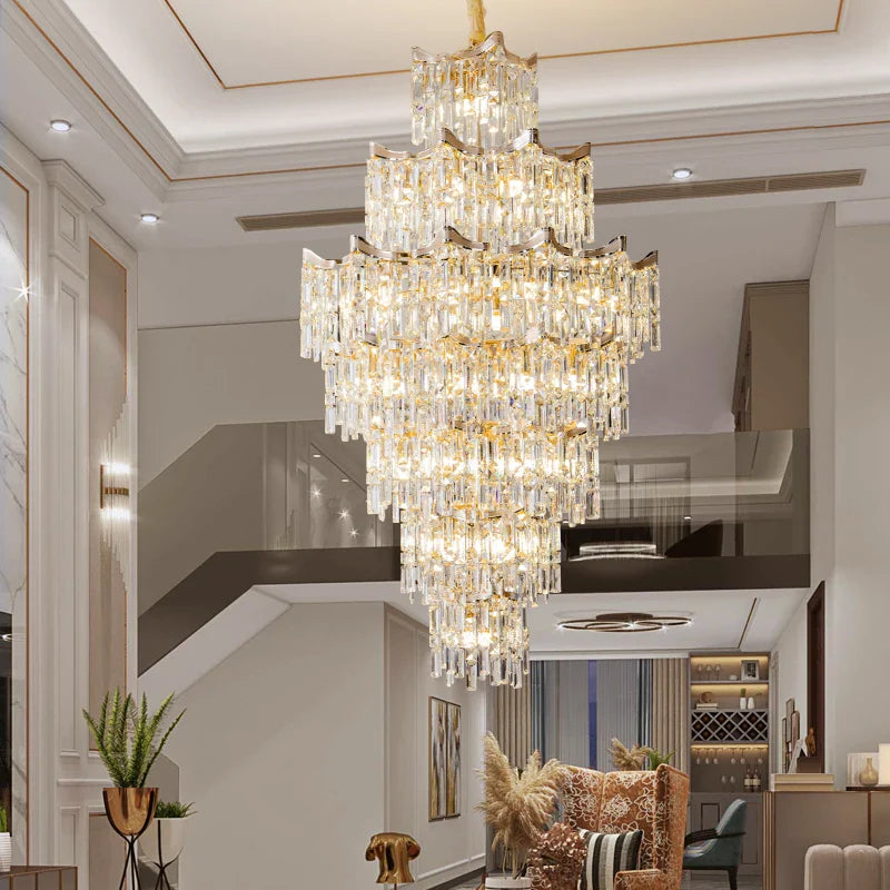 Afralia™ Modern Crystal Chandelier | Luxury Living Room Diningroom Bedroom Lamp