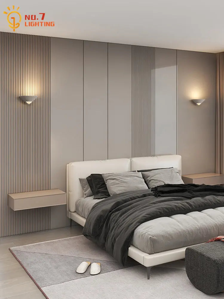 Afralia™ Modern Black/White Wall Lamp LED Indoor Lighting for Bedroom, Living Room, and More