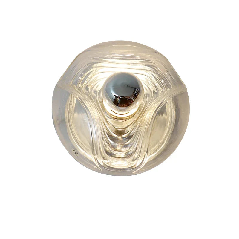 Afralia™ Glass Wall Sconce Lamps: Minimalist LED Art Decor for Living Room & Aisle