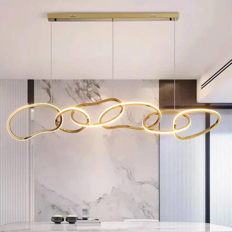 Afralia™ Modern Ceiling Chandeliers: Stylish Hanging Light Fixture for Dining & Living Room