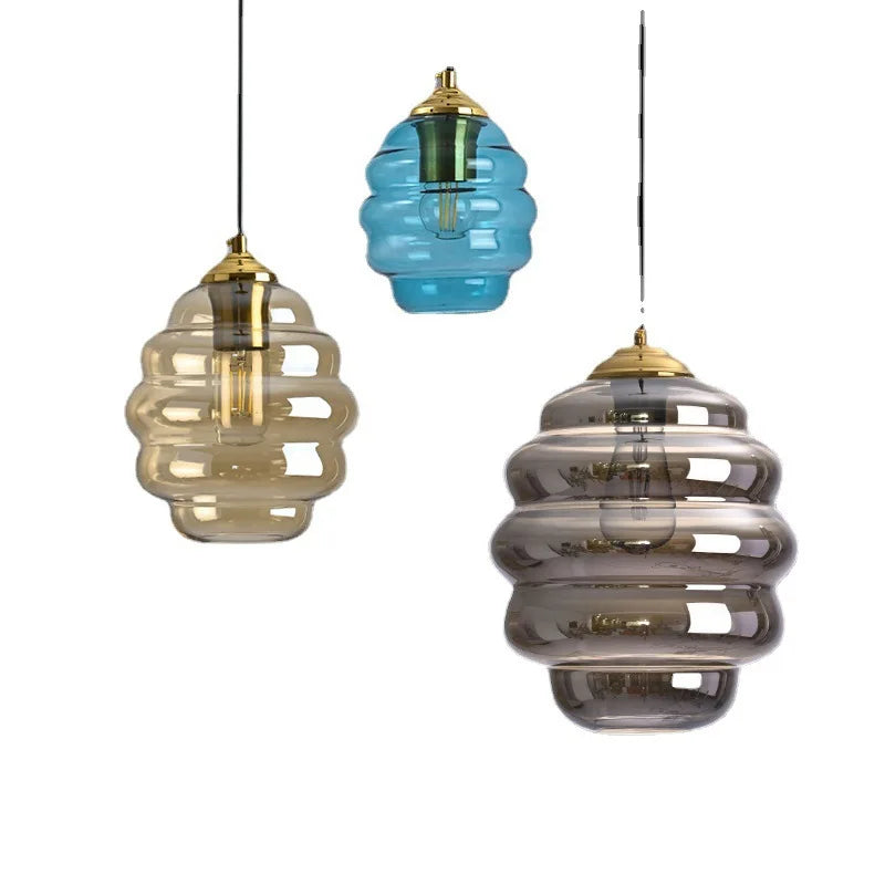 Afralia™ Colorful Glass Ball Pendant Light for Kitchen Dining Bar Home Decor