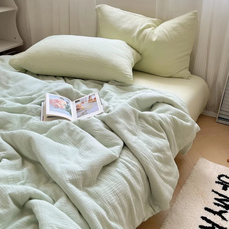 Afralia™ Cooling Wrinkled Yarn Summer Blanket - Breathable & Thin Comforter