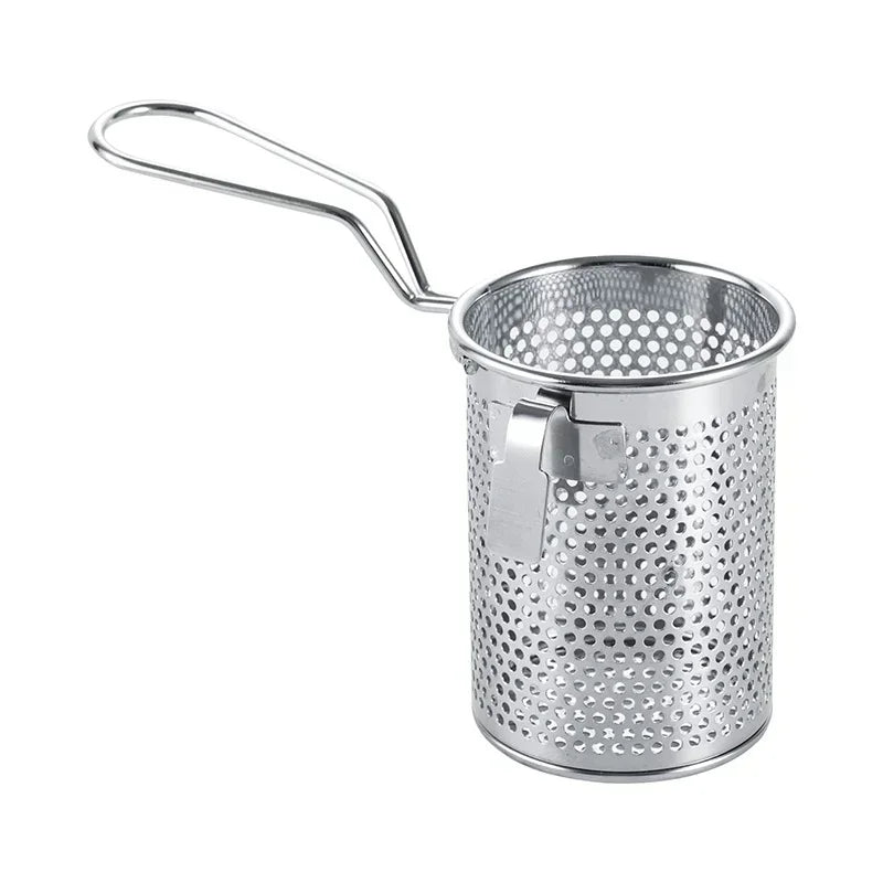 Afralia™ Stainless Steel Hot Pot Colander Spoon Skimmer Strainer Filter French Fries Pasta