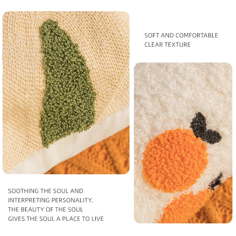 Afralia™ Sunflower Jacquard Decorative Pillow Cover