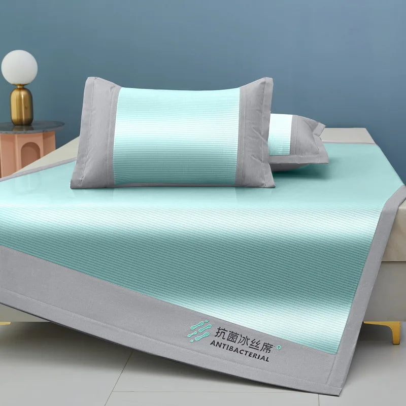 Afralia™ Cooling Sheet 3-Piece Set for Single Twin Bed - Antibacterial Ice Silk Technology