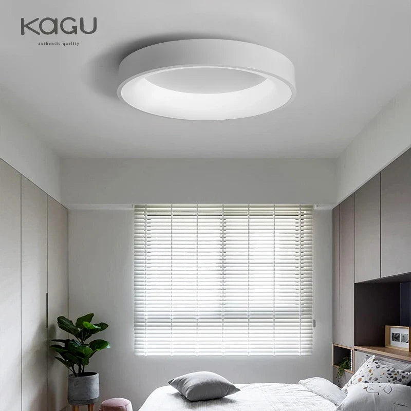 Afralia™ LED Ceiling Lights: White Grey Modern Design, Dimmable for Living Room Bedroom Dining