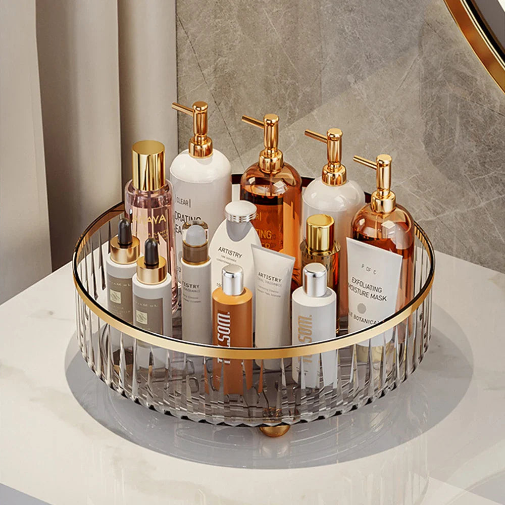 Afralia™ Makeup & Jewelry Organizer: Elegant Cosmetic Storage Shelf for Vanity & Desktop