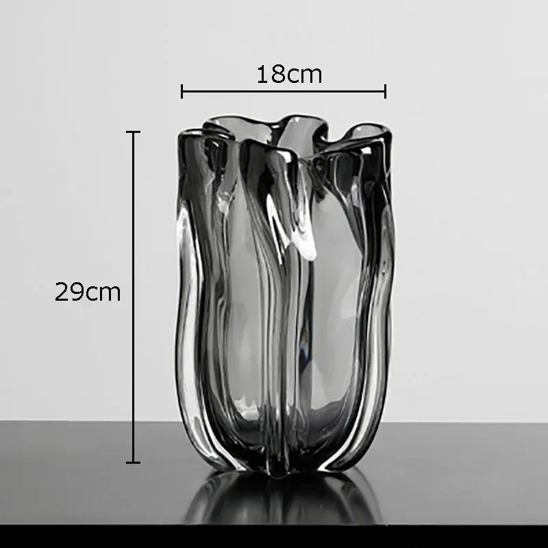 Afralia™ Glass Vase Hydroponics Desk Decoration Floral Arrangement Room Decor