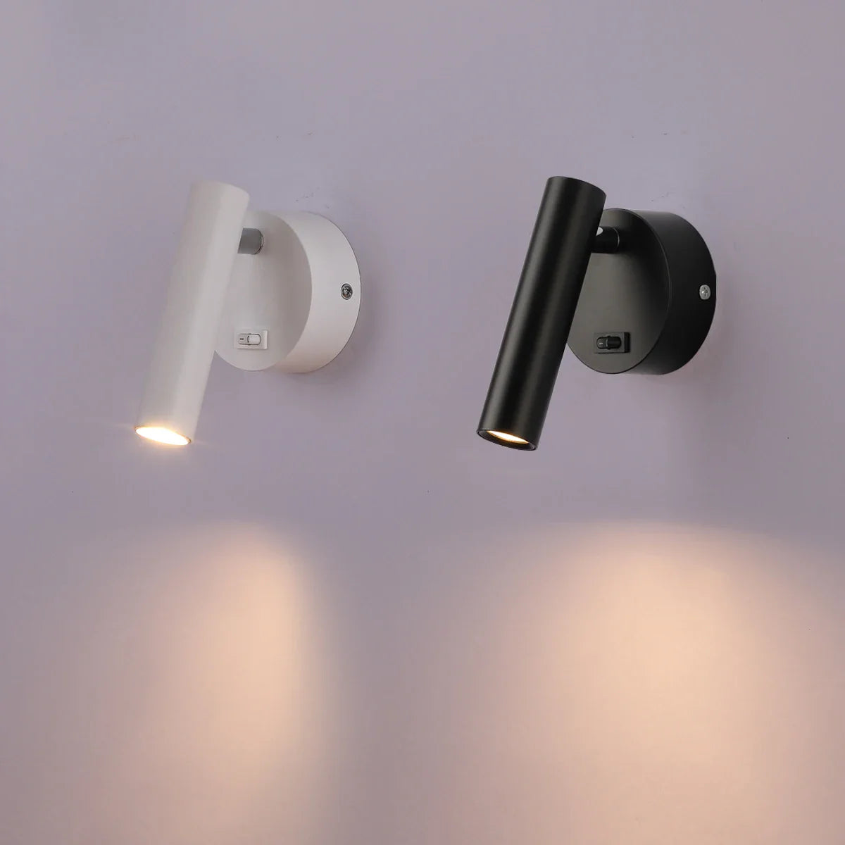 Afralia™ LED Wall Lamps with Switch - Adjustable Angle Bedside Spotlights