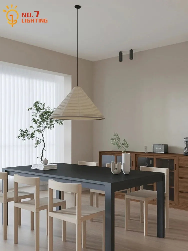 Afralia™ Zen Art Noguchi Akari Pendant Lights LED E27 for Bar Restaurant Homestay