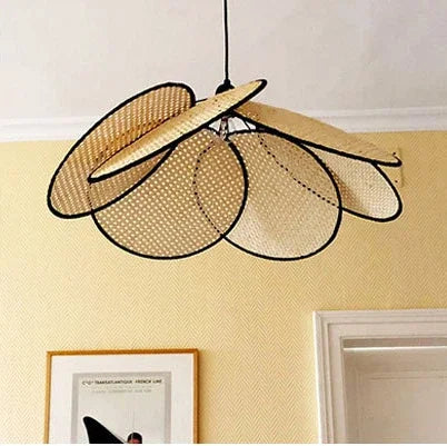 Afralia™ Japanese Rattan Floor Lamp for Villa Living Room Study Attic Lighting