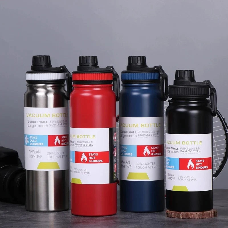 Afralia™ Stainless Steel Thermal Flask with Tea Filter - 304 Leak-proof Water Bottle