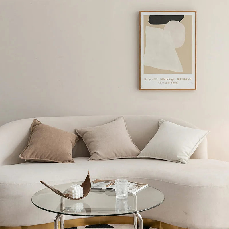 Afralia™ Chenille Cushion Cover: Minimalist Design, Pure Color, Large Size.