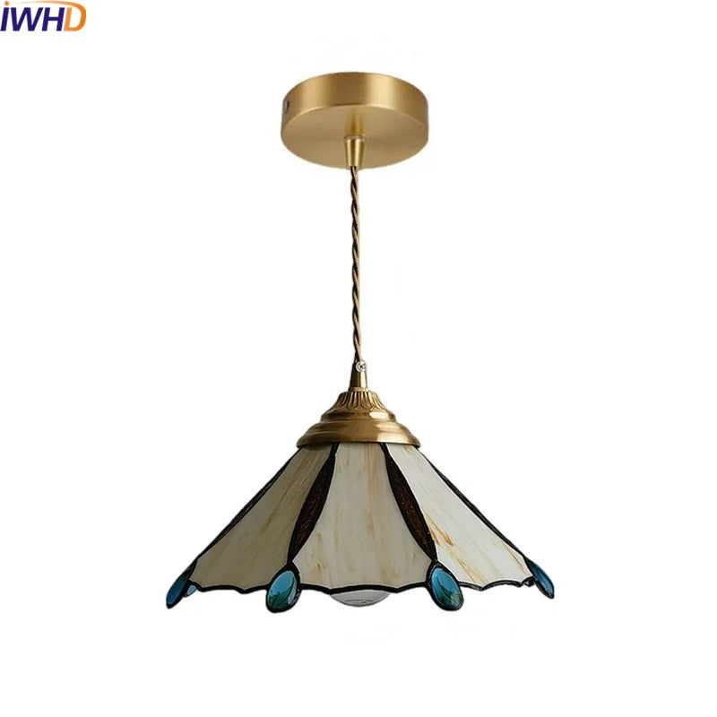 Afralia™ Glass LED Pendant Light - Japanese Home decor Kitchen Bar Lamp