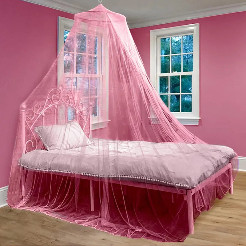 Afralia™ Mesh Mosquito Net with Luminous Stars, Single Door Suspended Bed Curtain