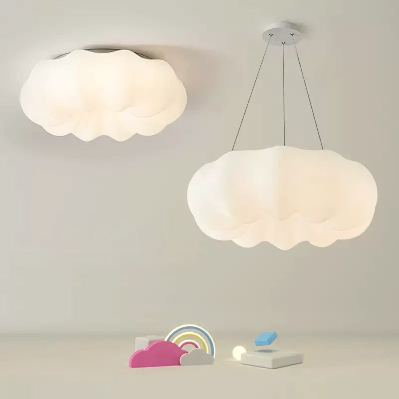 Afralia™ LED Cloud Pendant Light Modern Children's Room Chandelier