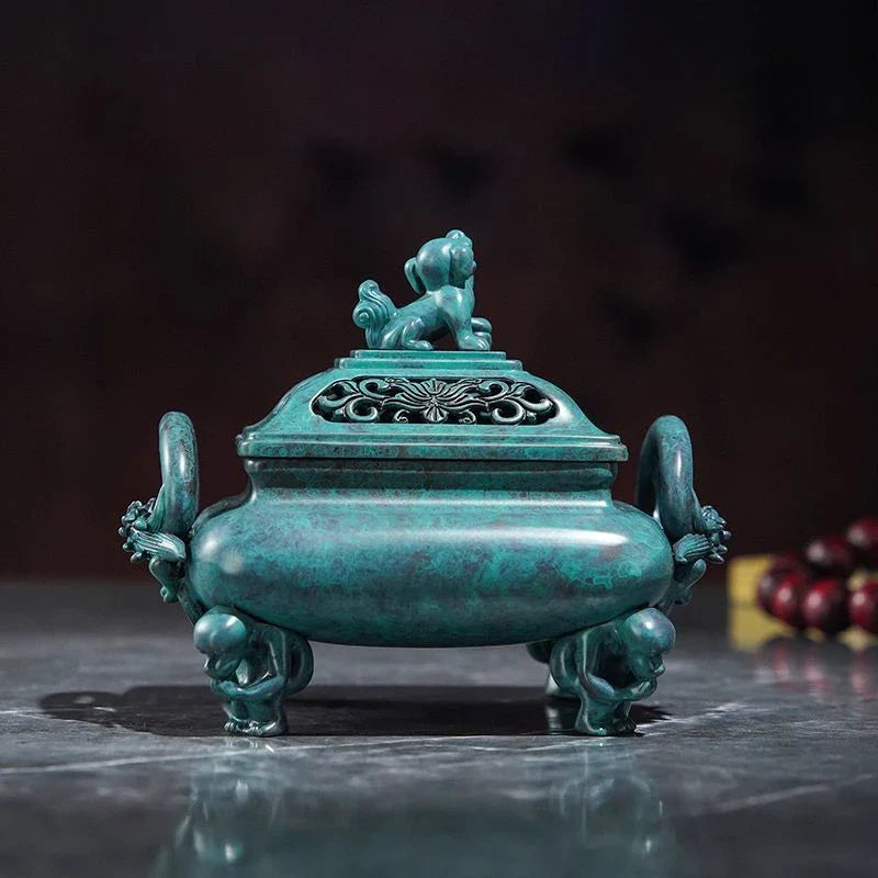 Afralia™ Aromatherapy Brass Incense Stove for Home and Office Decoration