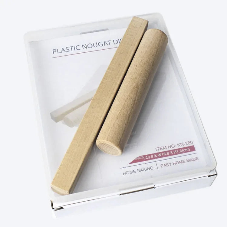 Afralia™ Nougat Tray Set: Wooden Baking & Candy Tools, Cake Decorating Mold Forms.