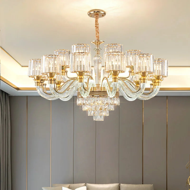 Afralia™ Crystal Chandelier: Luxury Nordic Home Lamps for Living Room, Bedroom, Dining & Study