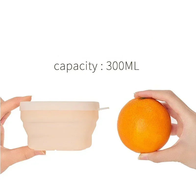 Afralia™ Silicone Folding Bowl: Portable Bento Box & Food Storage Container