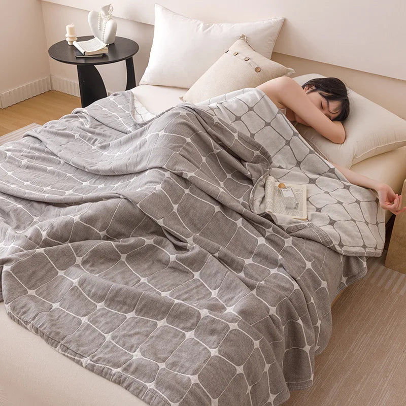 Afralia™ Floral Cotton Sofa Blanket - High Quality Multifunctional Bed Cover