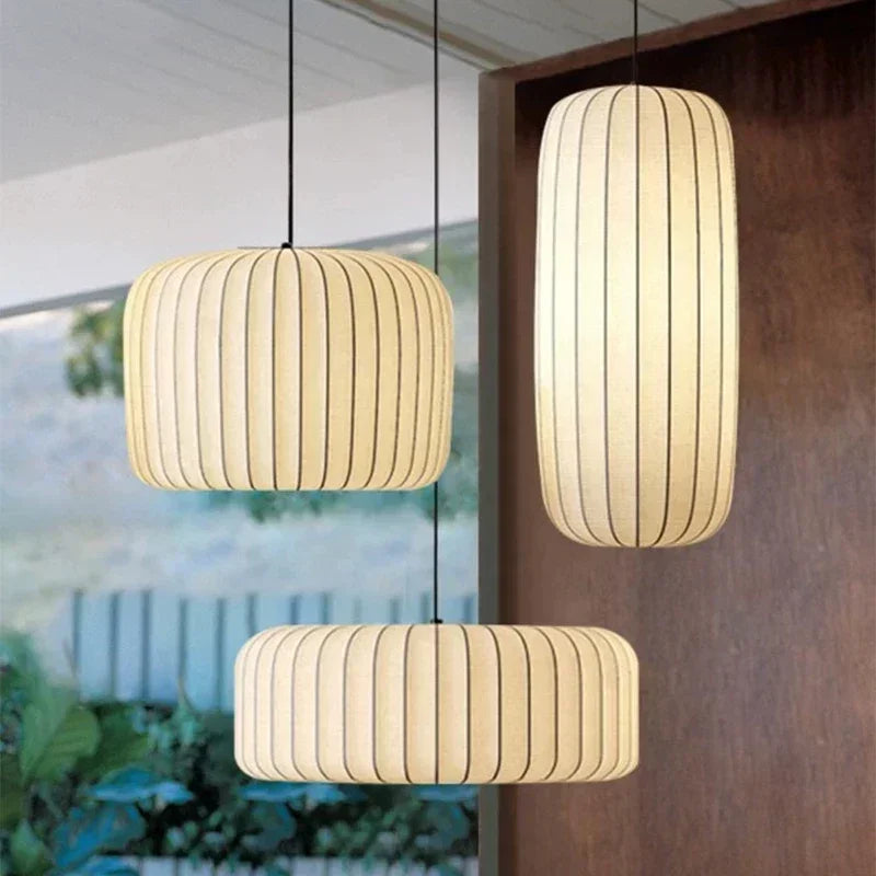 Afralia™ Wabi Sabi Silk Chandelier: Nordic Designer Pendant Lights for Home Decor