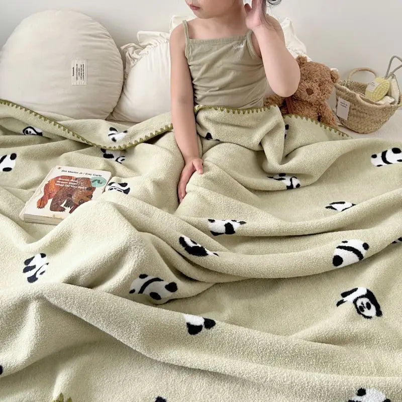 Afralia™ Milk Velvet Cartoon Blanket: Soft, Luxurious Sofa Throw for All Seasons