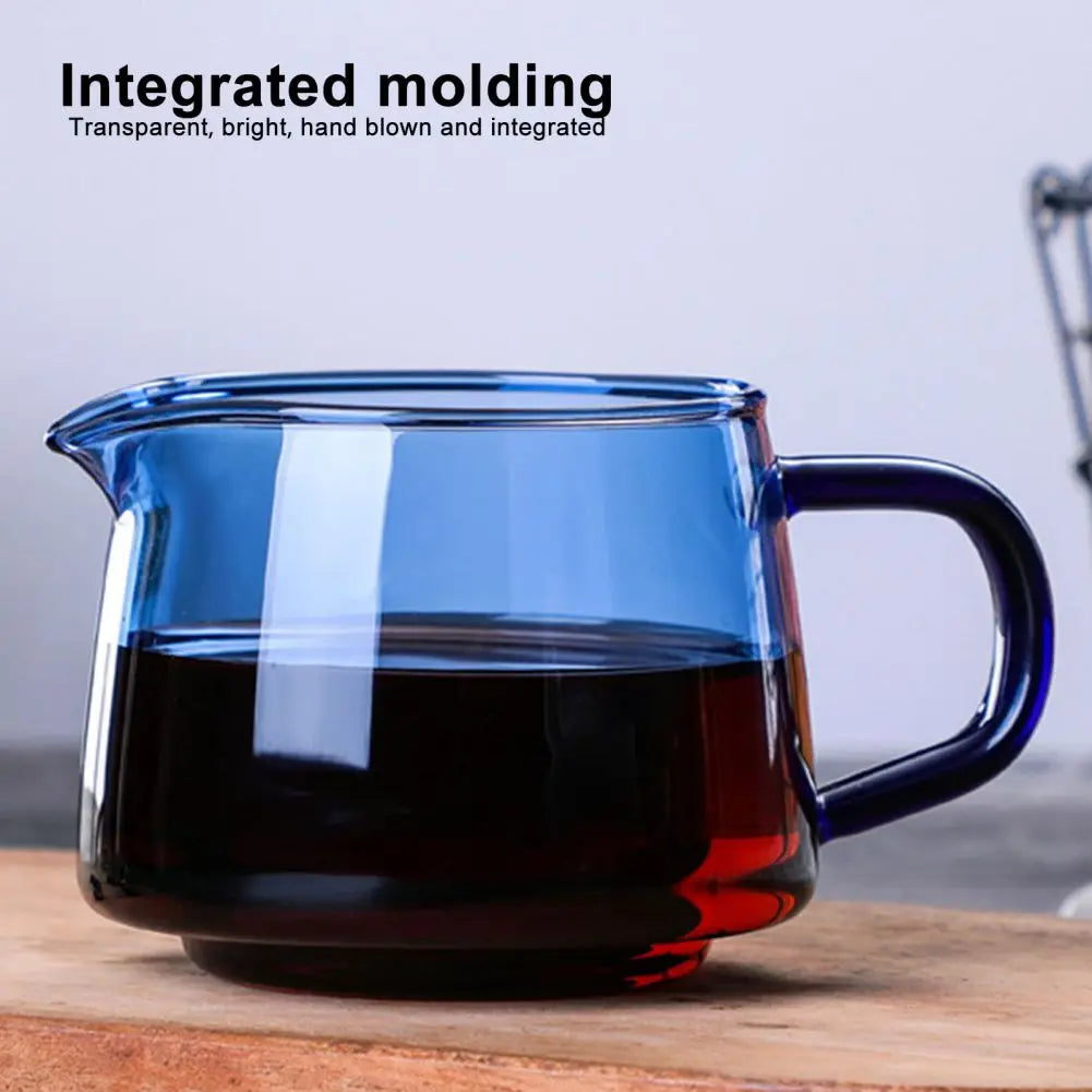 Afralia™ Glass Coffee Sharing Pot Hand Made Coffee Maker Home Brewing Server