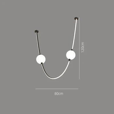 Afralia™ Pingpong LED Chandelier 2024 Dimmable Hanging Light Fixture
