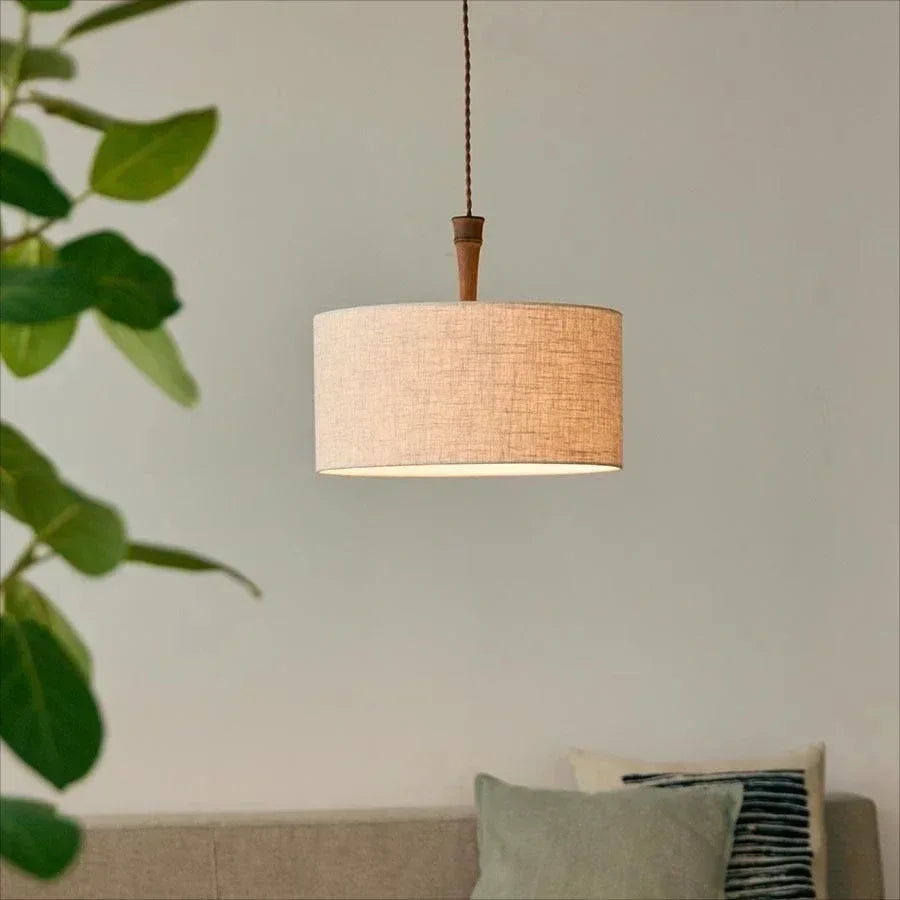 Afralia™ Walnut Chandelier: Stylish Lighting for Dining, Bedroom, Living Room