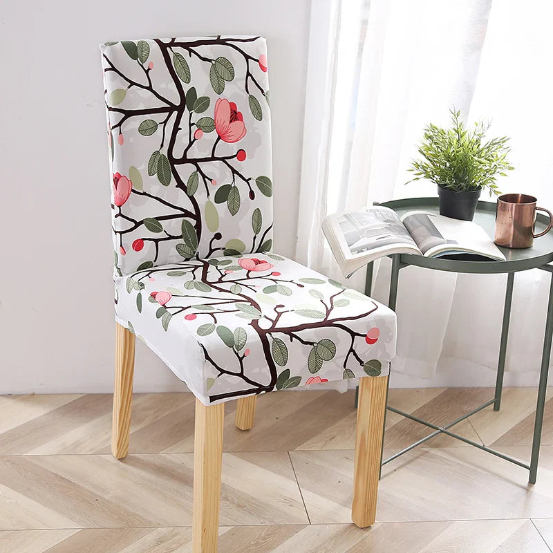 Afralia™ Stretch Print Chair Cover Slipcovers - Elastic Seat Case