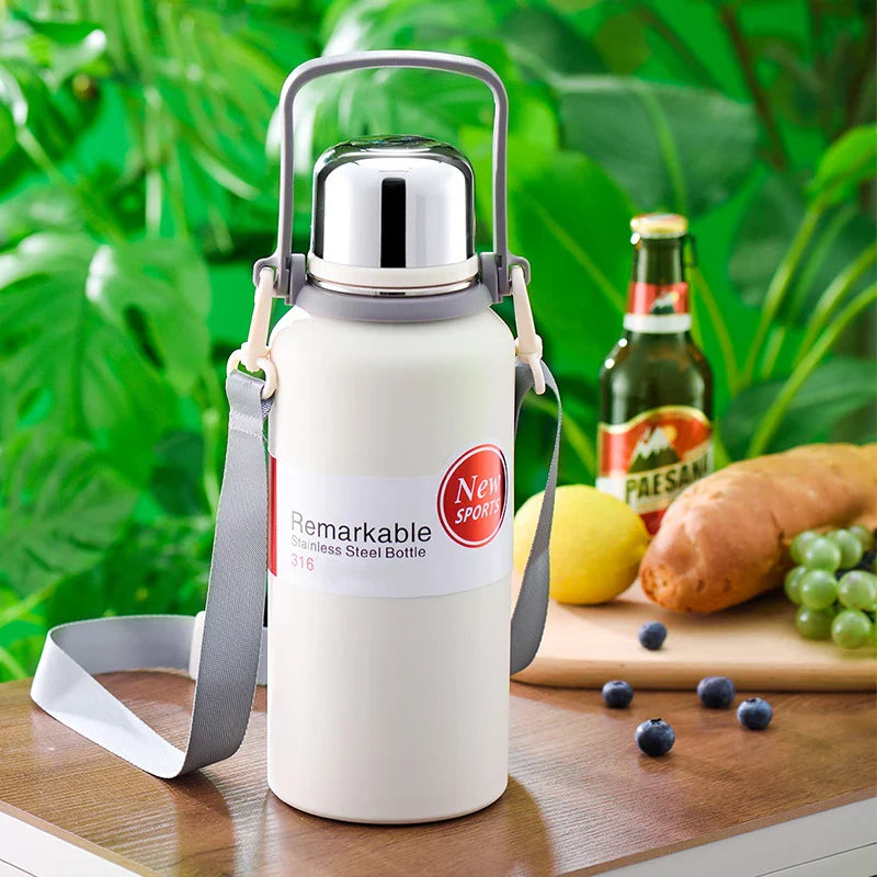 Afralia™ Stainless Steel Thermos Bottle - Hot & Cold Water Tea Coffee Large Capacity