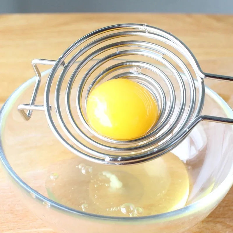 Afralia™ Stainless Steel Egg Separator with Long Handle