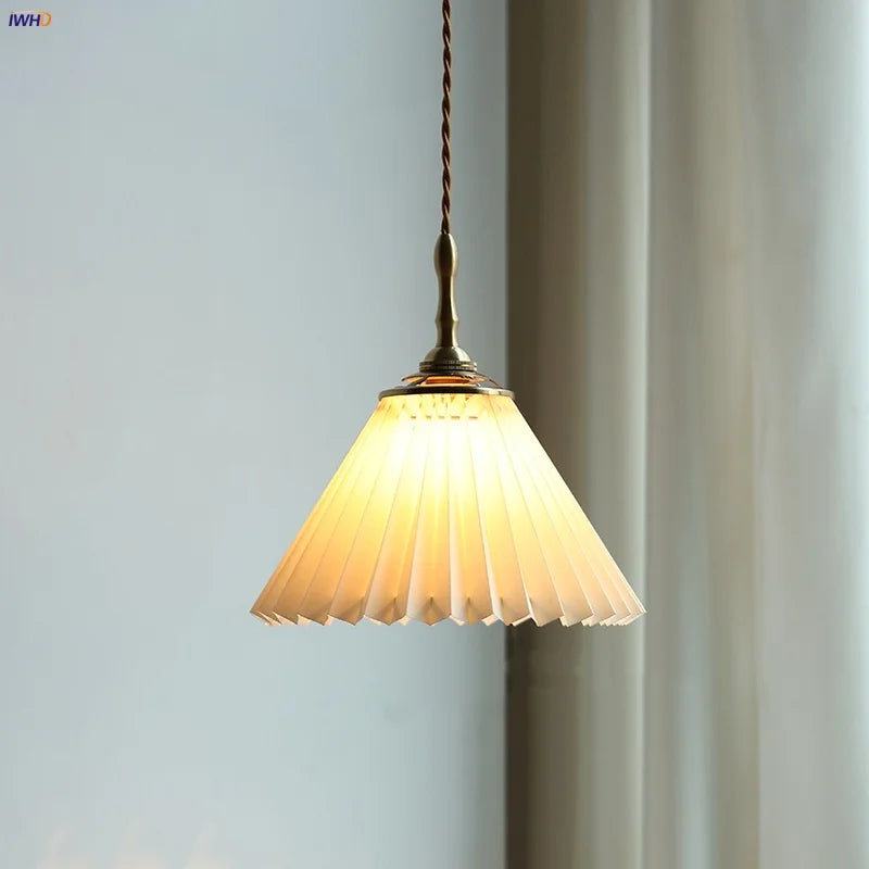 Afralia™ Copper LED Pendant Lamp, Adjustable Wire, Modern Nordic Design