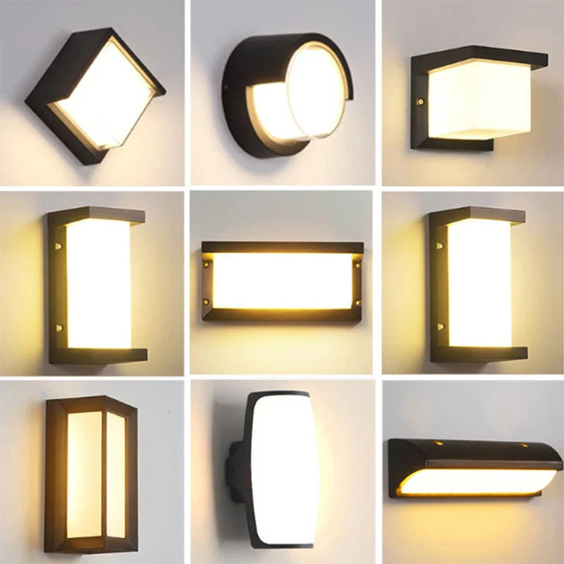 Afralia™ Outdoor Motion Sensor LED Wall Light Waterproof IP65 for Porch Garden Street Lighting