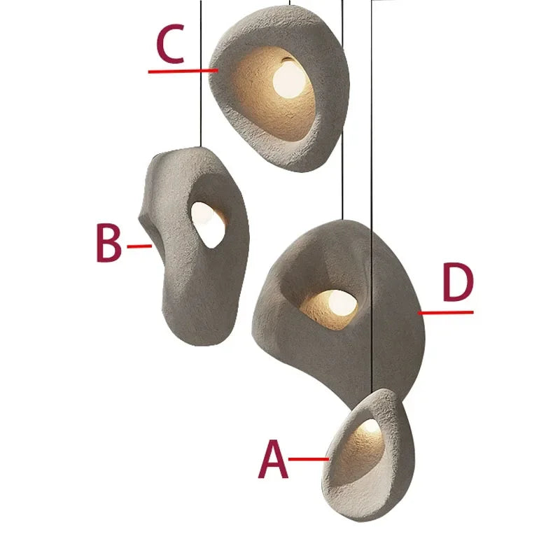 Afralia™ Handmade Wabi Sabi Duplex Villa Stairs Pendant Lights - Nordic Design Chandelier