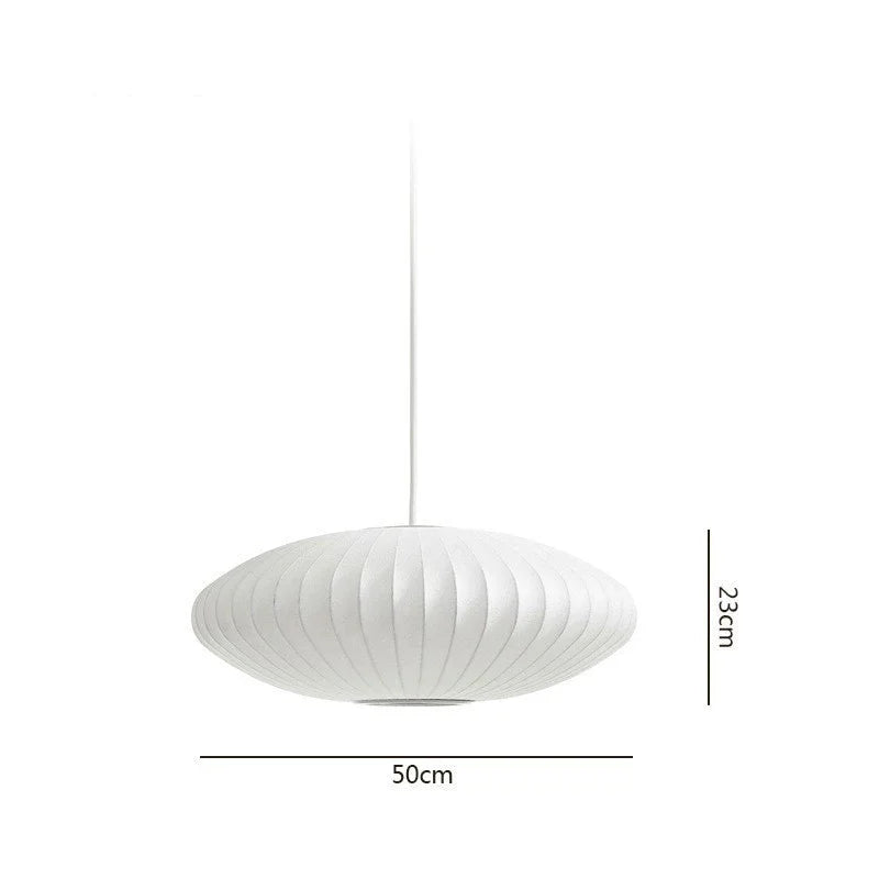 Afralia™ Bubble Silk Pendant Chandelier for Dining Living Room Kitchen Island & Bedroom