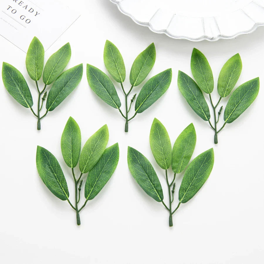 Afralia™ Silk 4Leaf Fake Plants for Wedding Party DIY Crafts Photography Props Home Decor