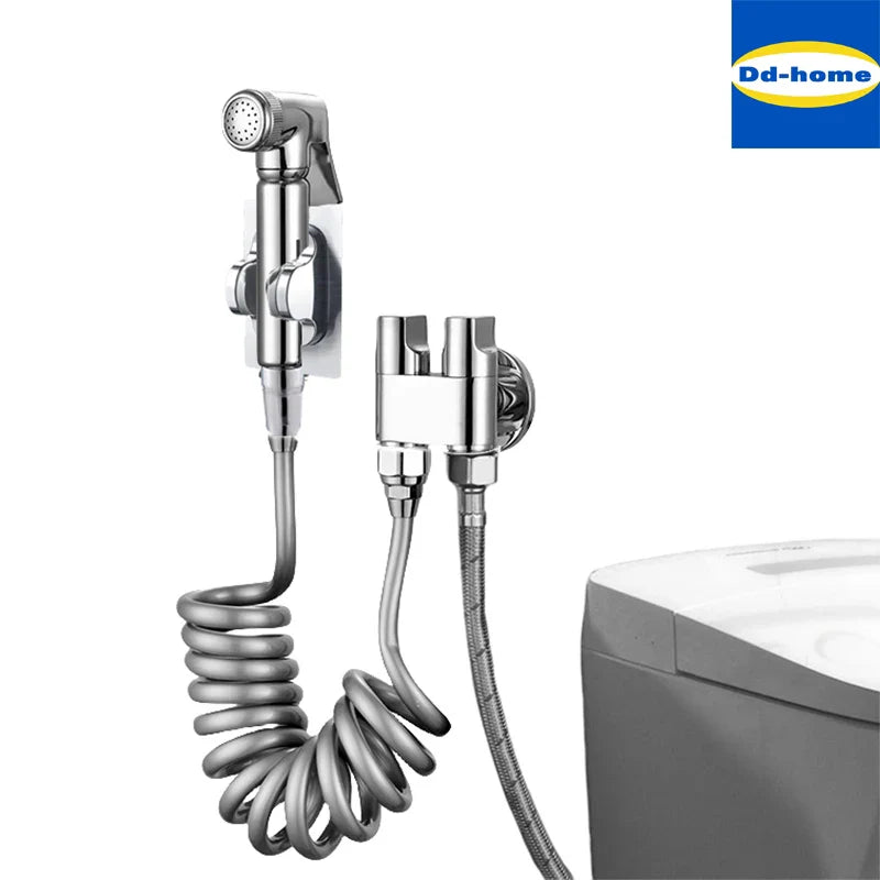 Afralia™ Handheld Bidet Sprayer Set - High Pressure Water Jet, Hygienic Toilet Shower