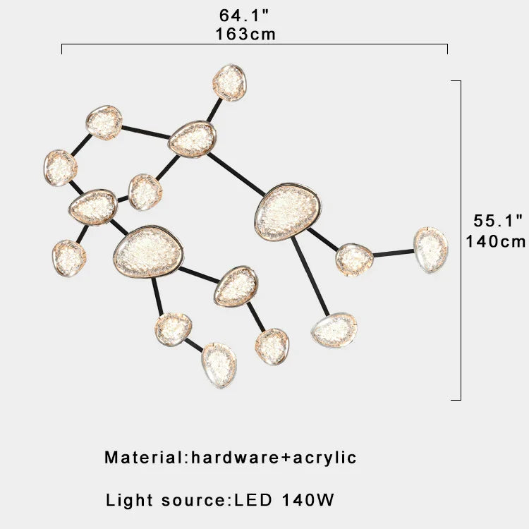 Afralia™ Modern Luxury LED Wall Sconce Dimmable Ceiling Light Large Designer