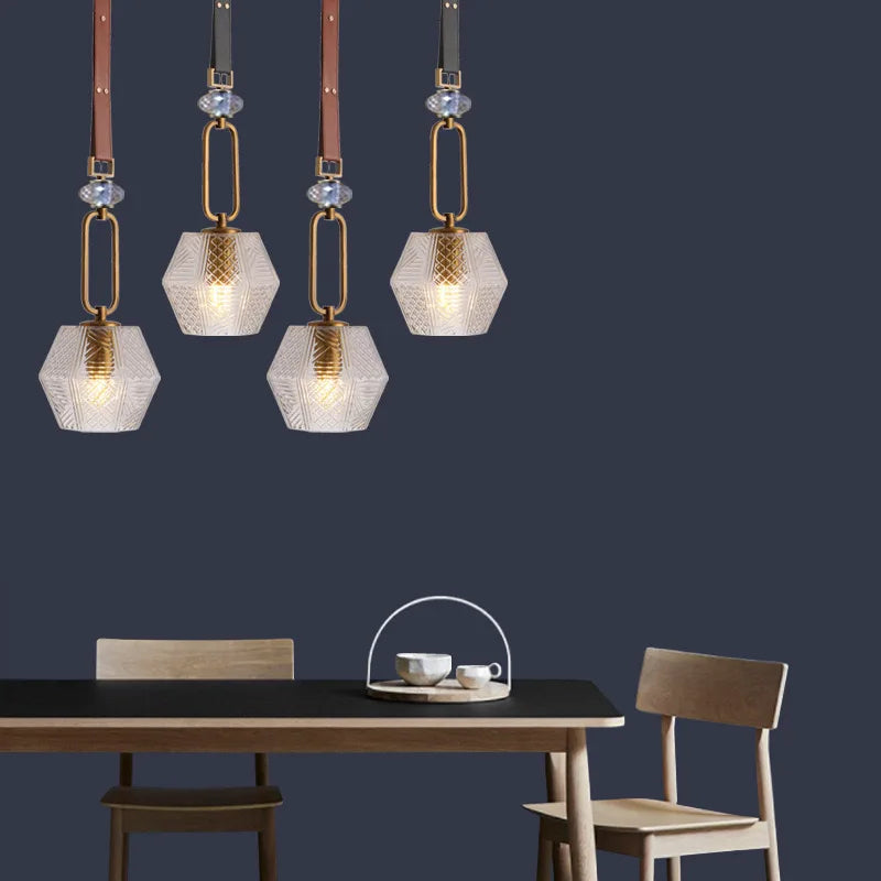 Afralia™ Glass Pendant Lamp for Bedroom, Kitchen, and Home Decoration