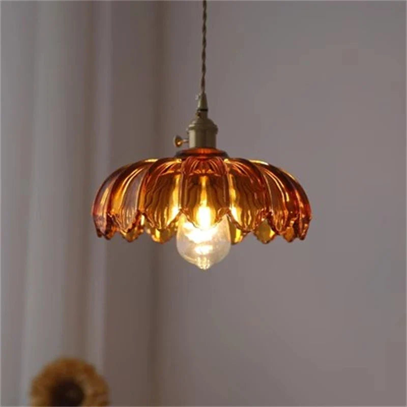 Afralia™ Stained Glass Pendant Lights | Vintage Art Glass Hanging Lamp for Kitchen and Dining Room