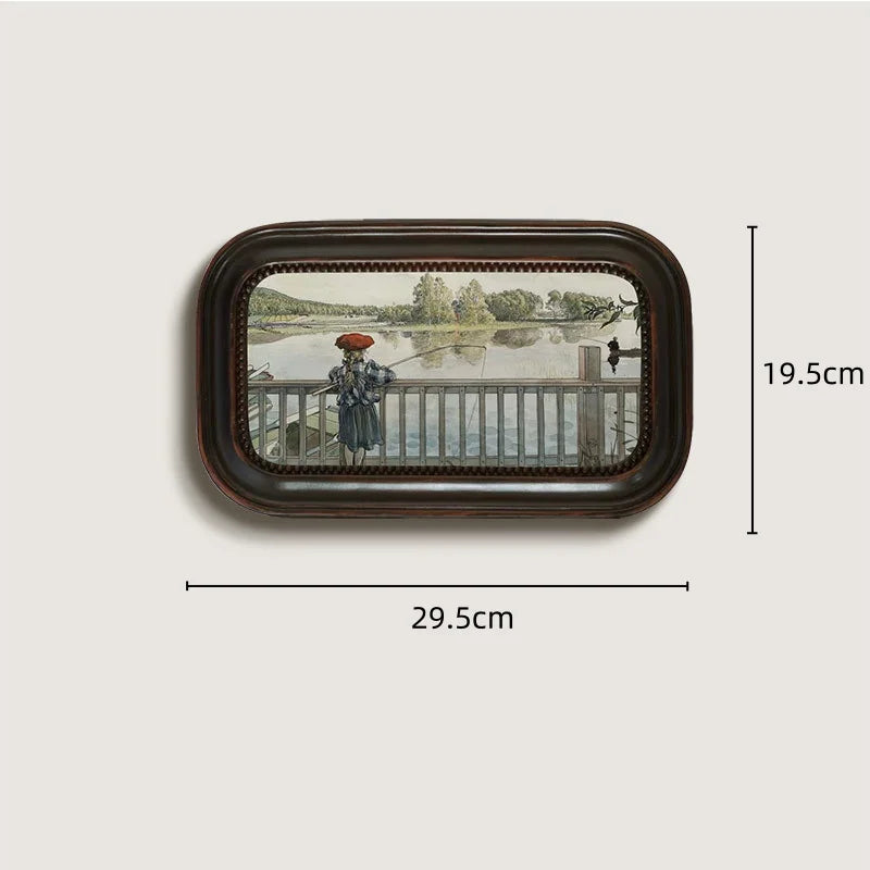 Afralia™ French Vintage Cupid Decorative Painting Set for Living Room Wall Decor