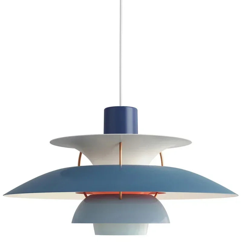 Afralia™ Nordic Multicolour Aluminum Pendant Chandelier for Dinning Room and Bedroom